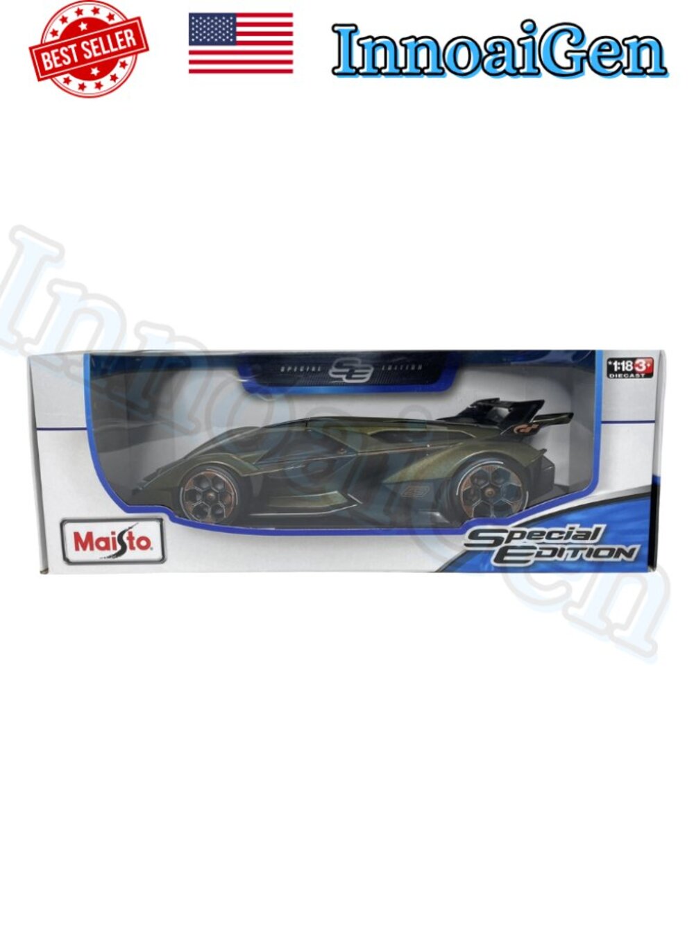Maisto Special Edition Lambo V12 Vision Gran Turismo 1:18 Diecast Model Car NIB